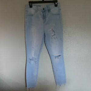 PacSun Light Blue Ripped Skinny Jeans